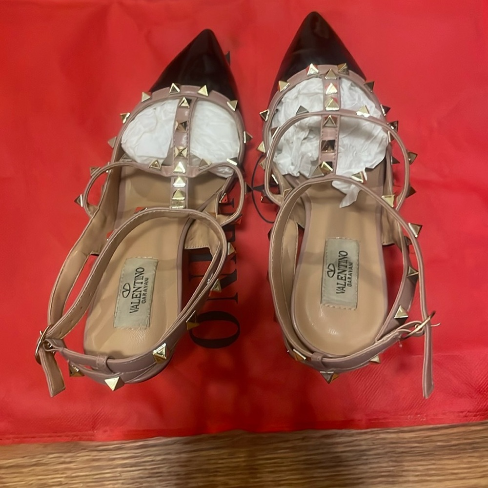 Black studded heels size 41